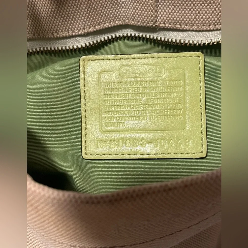 COACH Vintage Carly Canvas/Leather Handbag - Picture 9 of 13